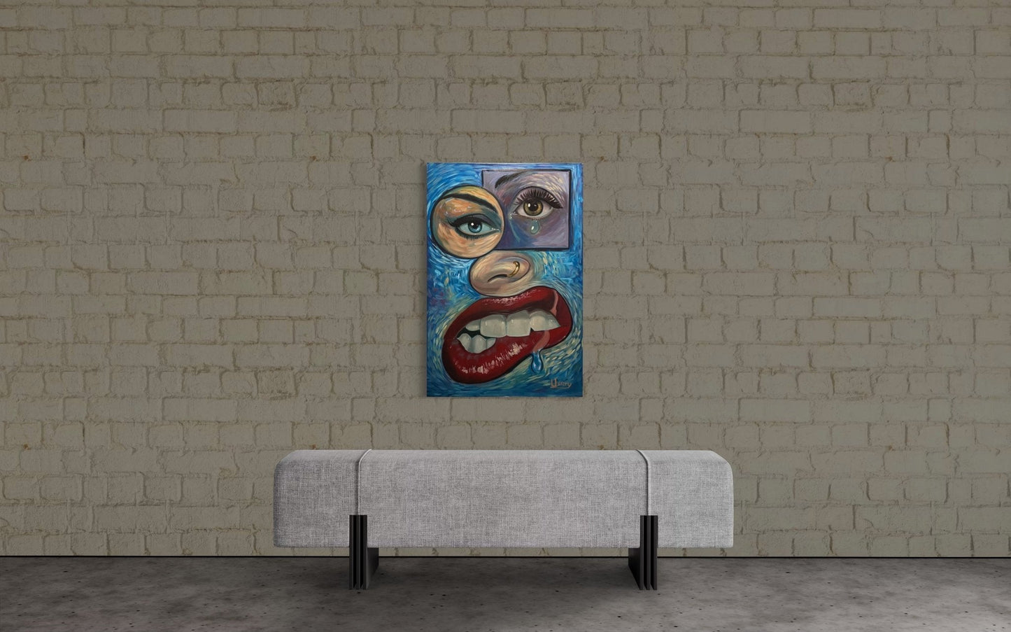 “Face It” Oil 24x36 canvas. - David Ussery