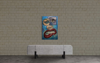 “Face It” Oil 24x36 canvas. - David Ussery