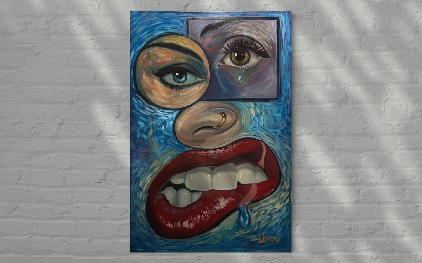 “Face It” Oil 24x36 canvas. - David Ussery