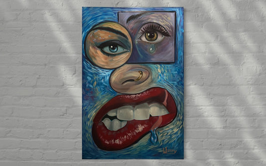 “Face It” Oil 24x36 canvas. - David Ussery