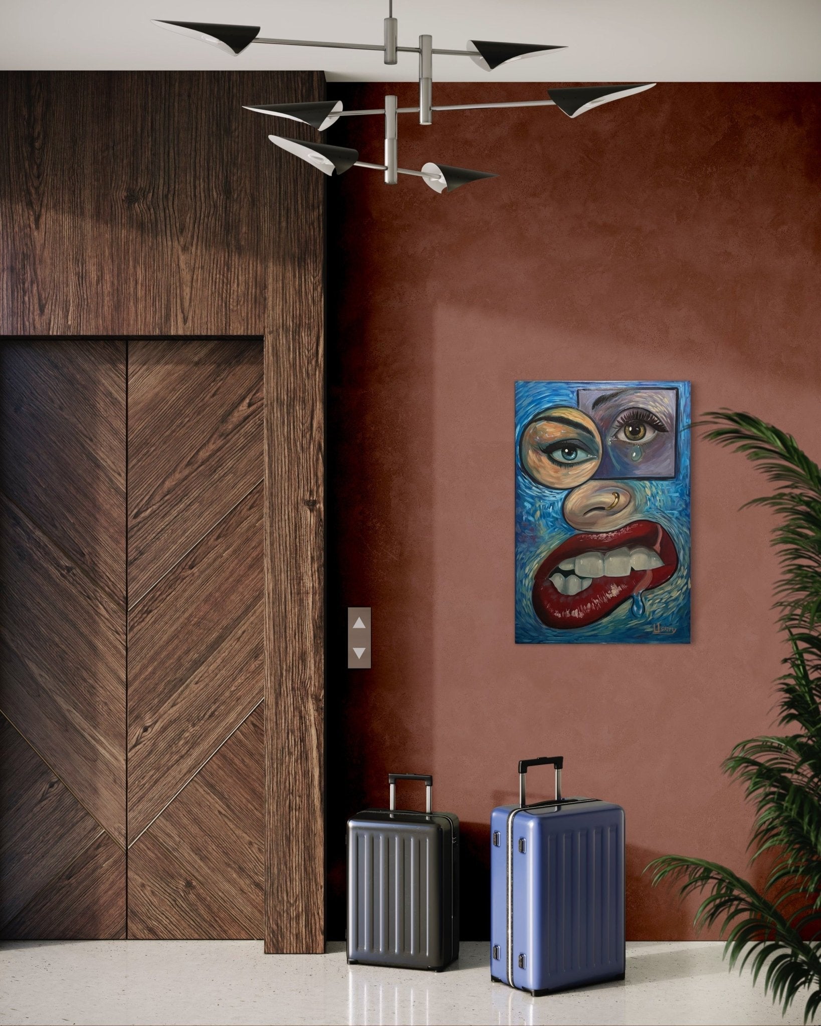 “Face It” Oil 24x36 canvas. - David Ussery