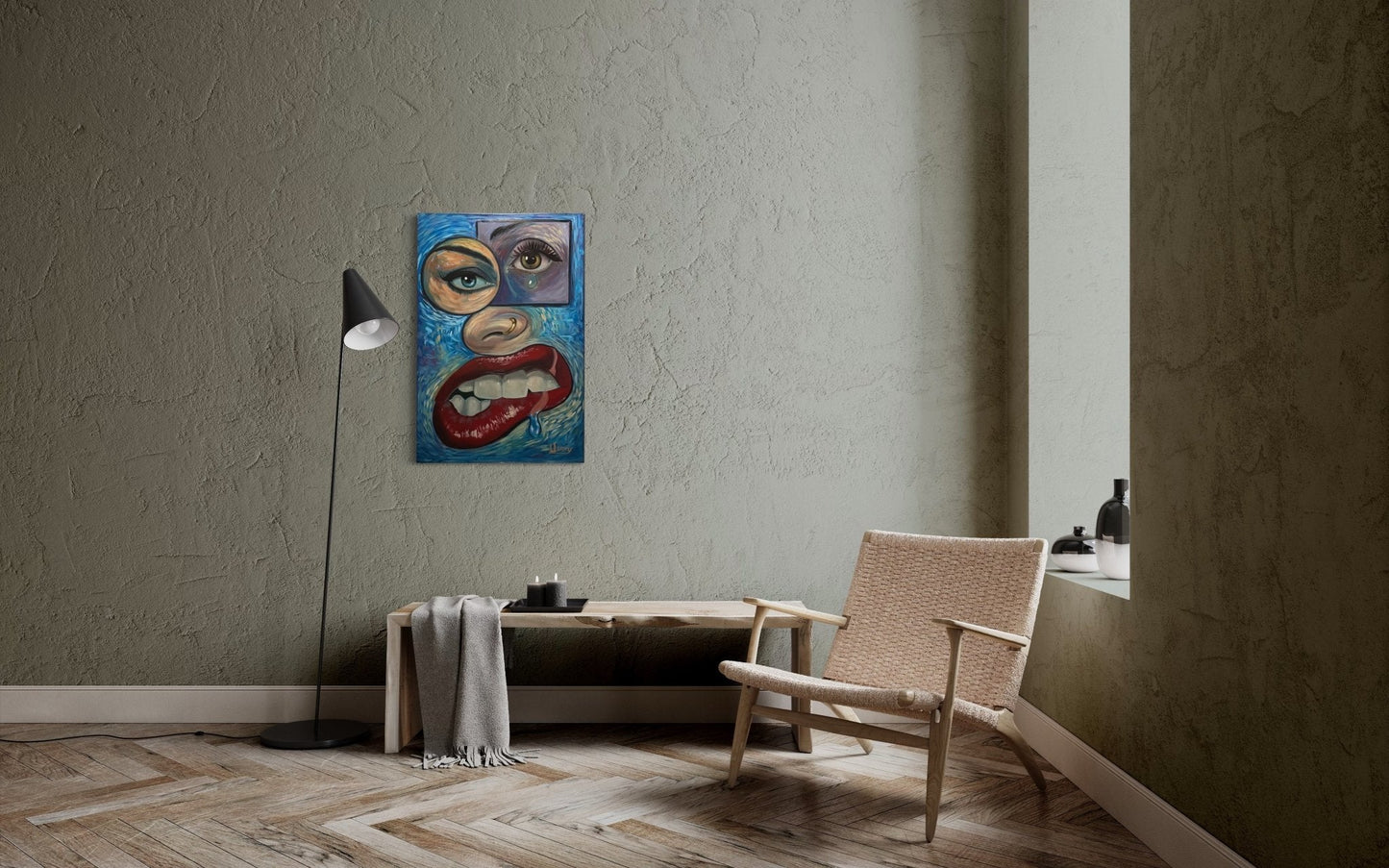 “Face It” Oil 24x36 canvas. - David Ussery