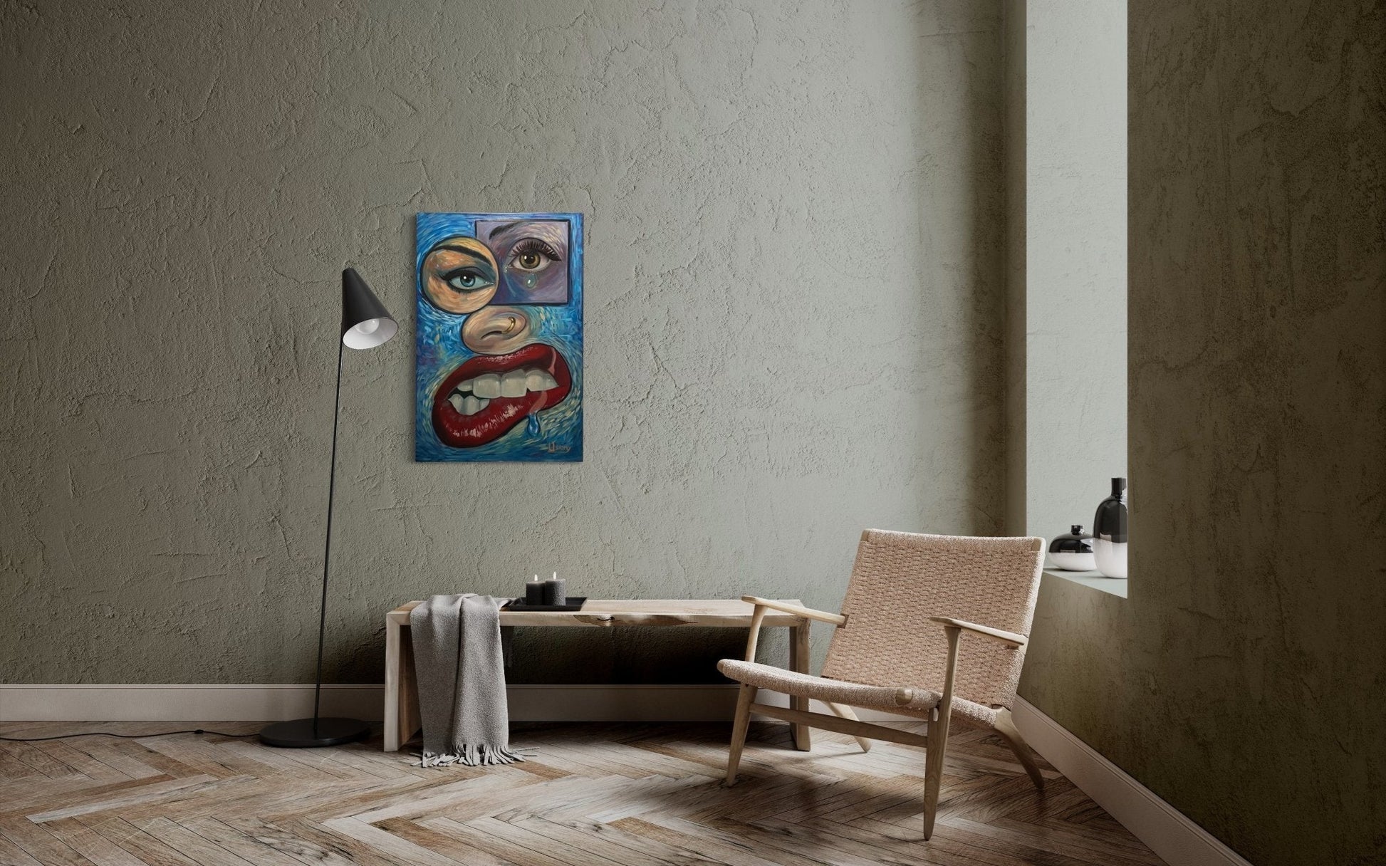 “Face It” Oil 24x36 canvas. - David Ussery