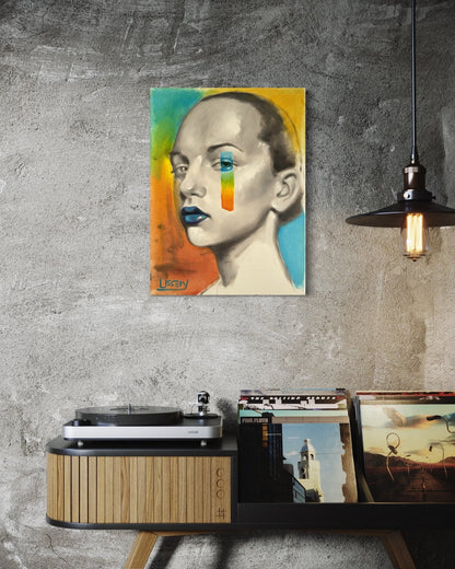 “Into Blue” Oil 18x24 Canvas - David Ussery