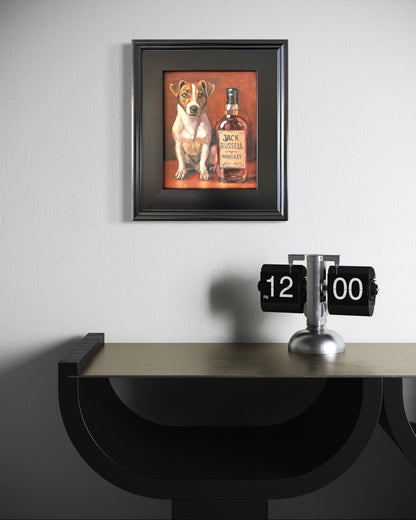 Jack Russell Whiskey – Original Oil Painting by David Ussery (8x10 Framed) - David Ussery