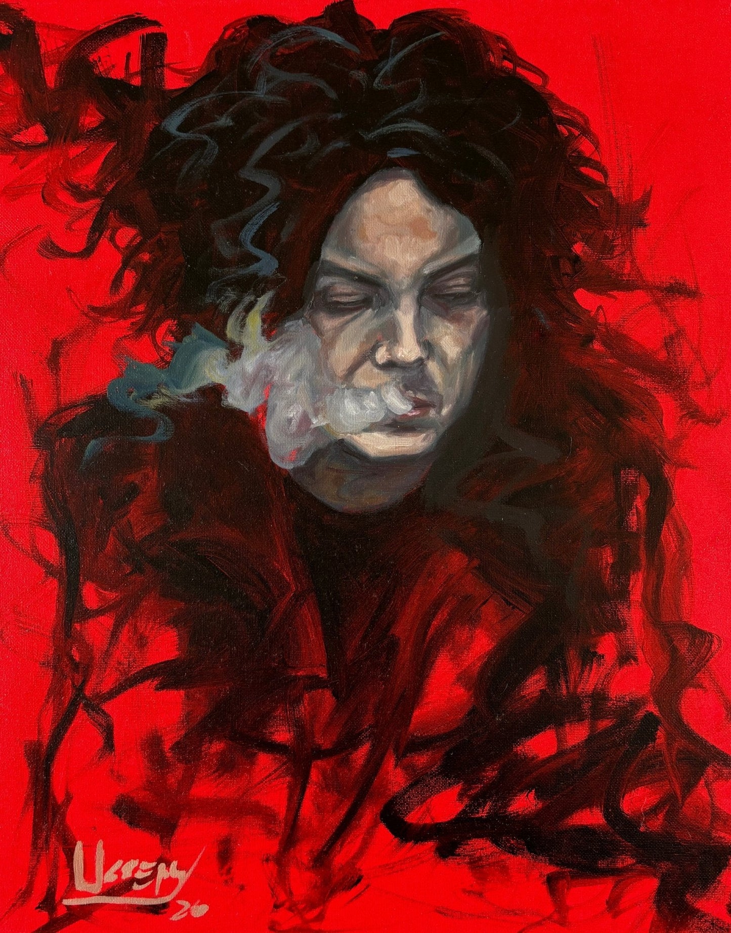 Jack White Original Oil Painting – 16x20 Canvas – Ready to Hang – Free Shipping - David Ussery