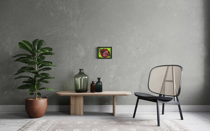 Lip Service oil 8x10 framed - David Ussery