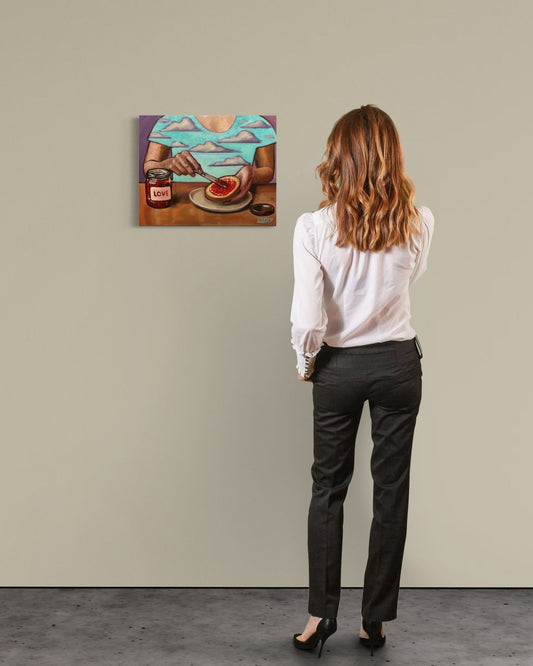 Love Spread – Original Oil Painting on 16x20 Stretched Canvas - David Ussery