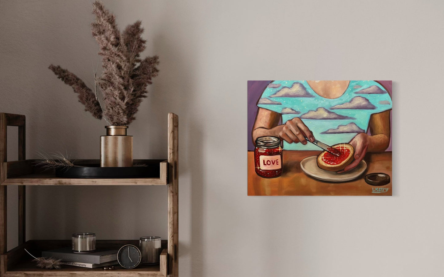 Love Spread – Original Oil Painting on 16x20 Stretched Canvas - David Ussery