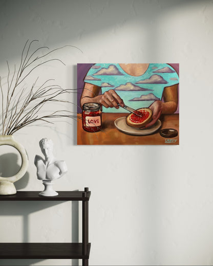 Love Spread – Original Oil Painting on 16x20 Stretched Canvas - David Ussery