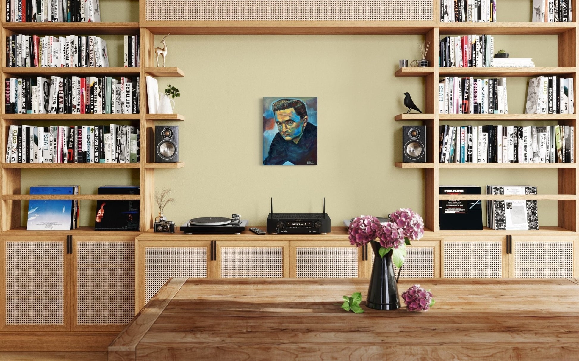 “Man in Black” oil 18x24 canvas - David Ussery