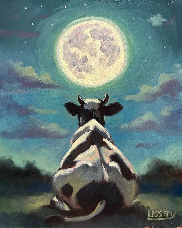 Moon Grazer - Art Print - David Ussery