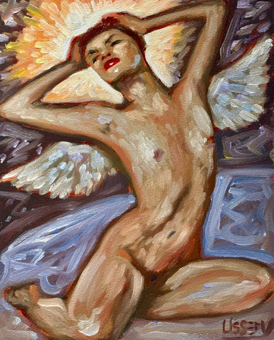 “Nimbus” oil 8x10 panel - David Ussery