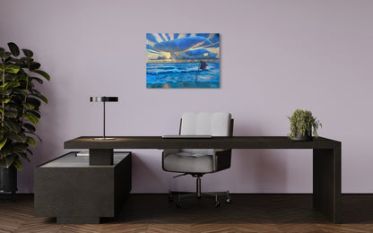 The Right Whale oil 24x36 Canvas - David Ussery