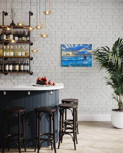 The Right Whale oil 24x36 Canvas - David Ussery