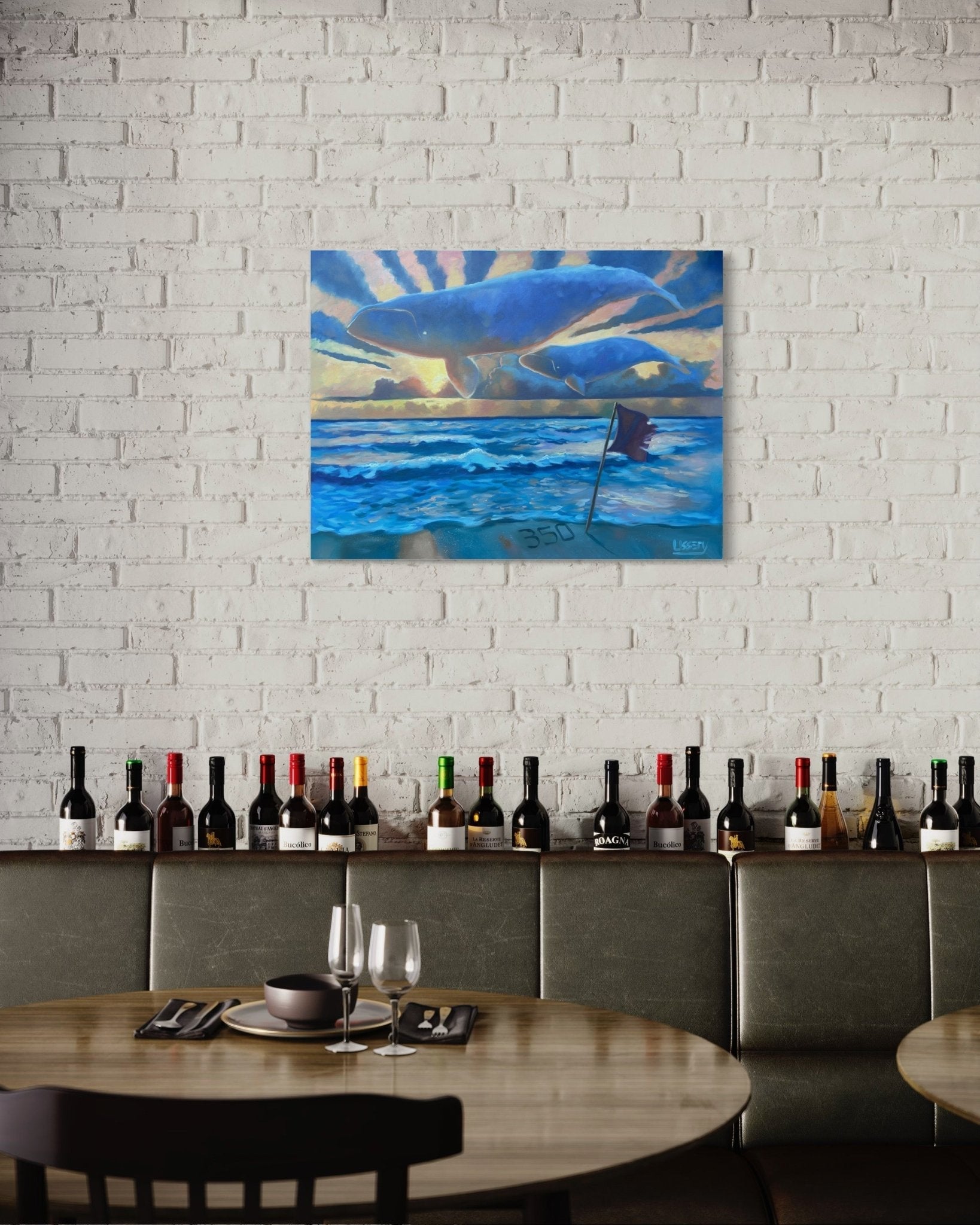 The Right Whale oil 24x36 Canvas - David Ussery