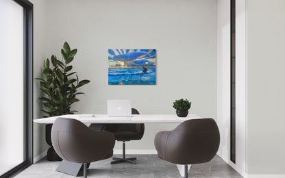 The Right Whale oil 24x36 Canvas - David Ussery