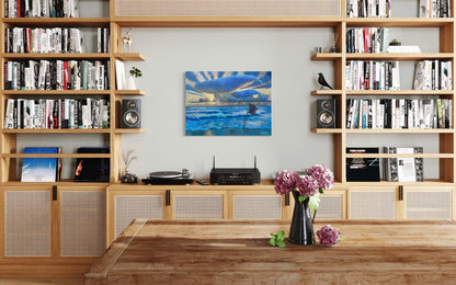 The Right Whale oil 24x36 Canvas - David Ussery