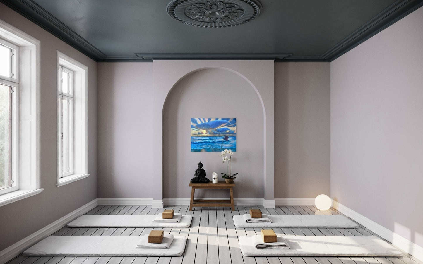 The Right Whale oil 24x36 Canvas - David Ussery