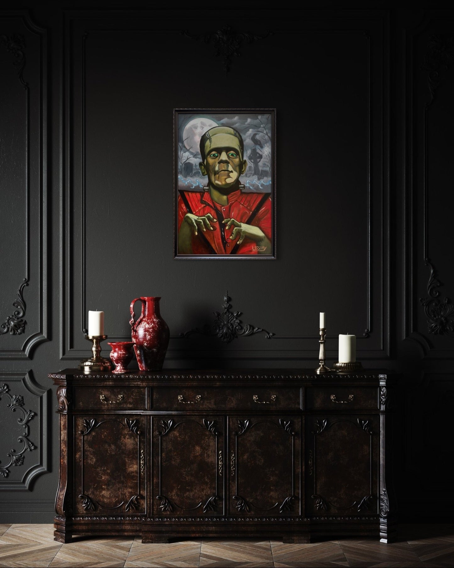 🎨 “Thrillerstine” — An Original Oil Painting by David Ussery - David Ussery