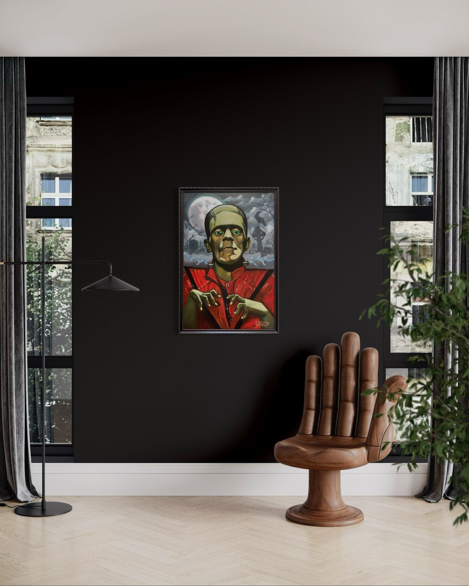 🎨 “Thrillerstine” — An Original Oil Painting by David Ussery - David Ussery