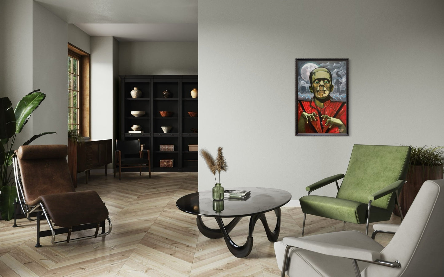 🎨 “Thrillerstine” — An Original Oil Painting by David Ussery - David Ussery