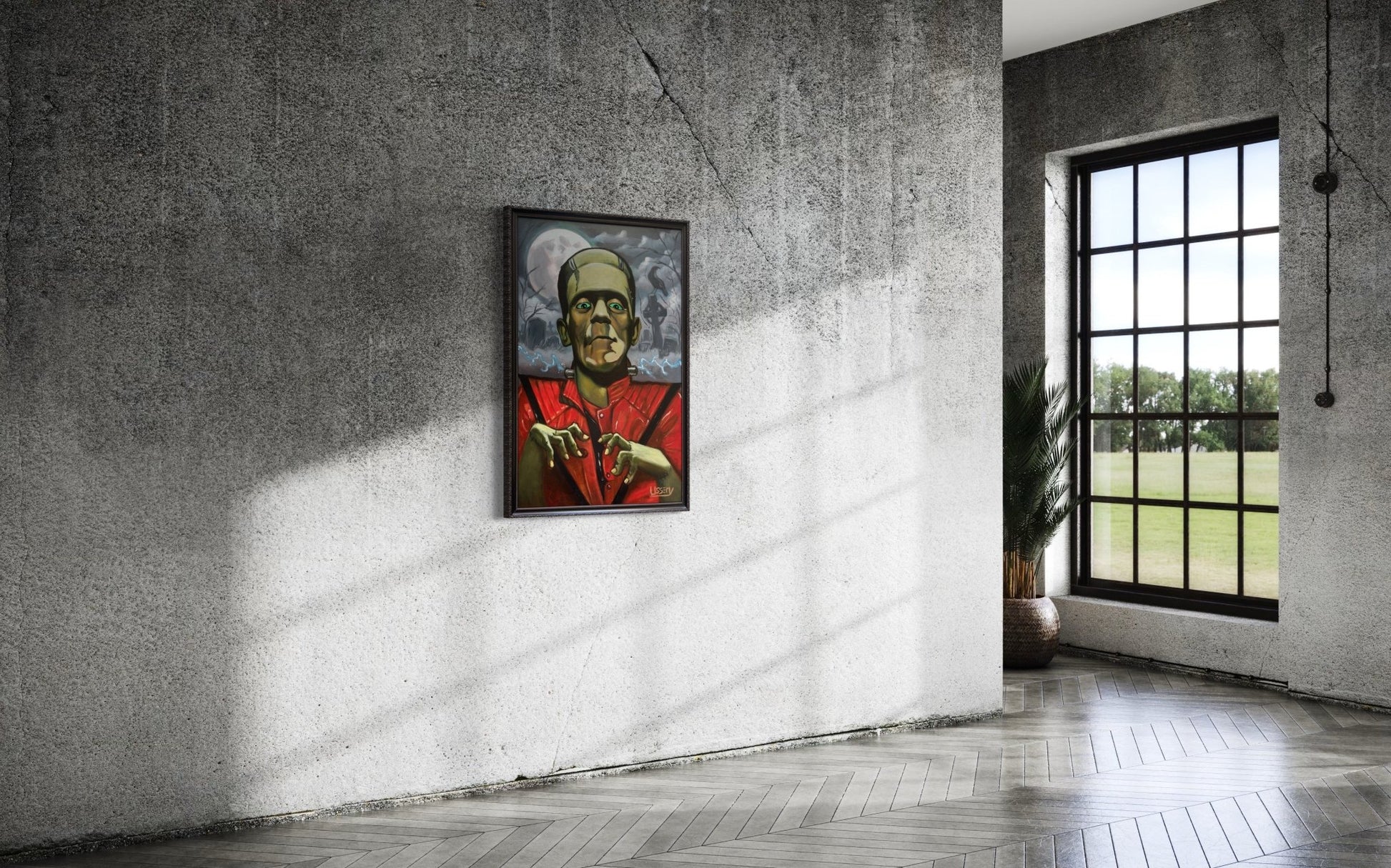 🎨 “Thrillerstine” — An Original Oil Painting by David Ussery - David Ussery