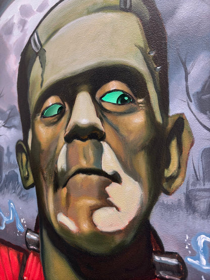 🎨 “Thrillerstine” — An Original Oil Painting by David Ussery - David Ussery