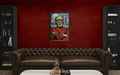 🎨 “Thrillerstine” — An Original Oil Painting by David Ussery - David Ussery