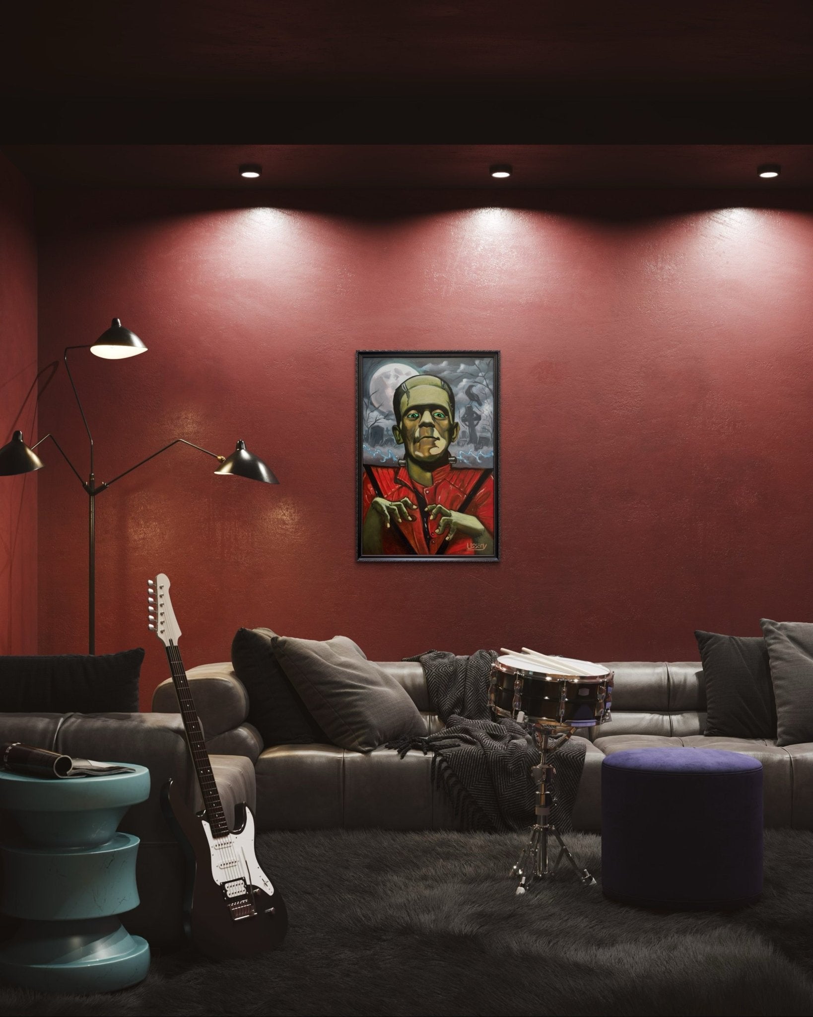 🎨 “Thrillerstine” — An Original Oil Painting by David Ussery - David Ussery