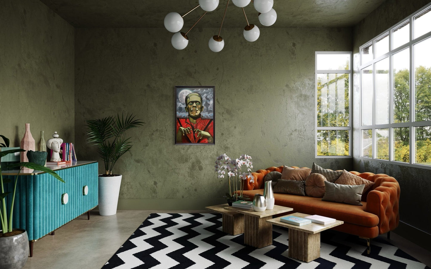 🎨 “Thrillerstine” — An Original Oil Painting by David Ussery - David Ussery