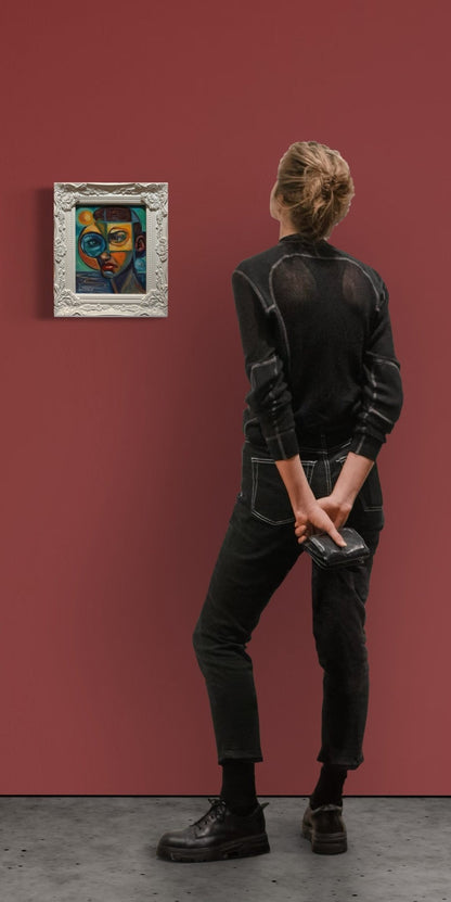 Through the Fractured Lens — Original 8x10 Oil Painting by David Ussery - David Ussery