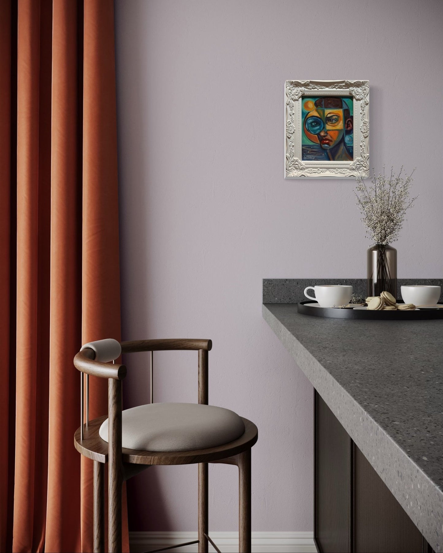 Through the Fractured Lens — Original 8x10 Oil Painting by David Ussery - David Ussery