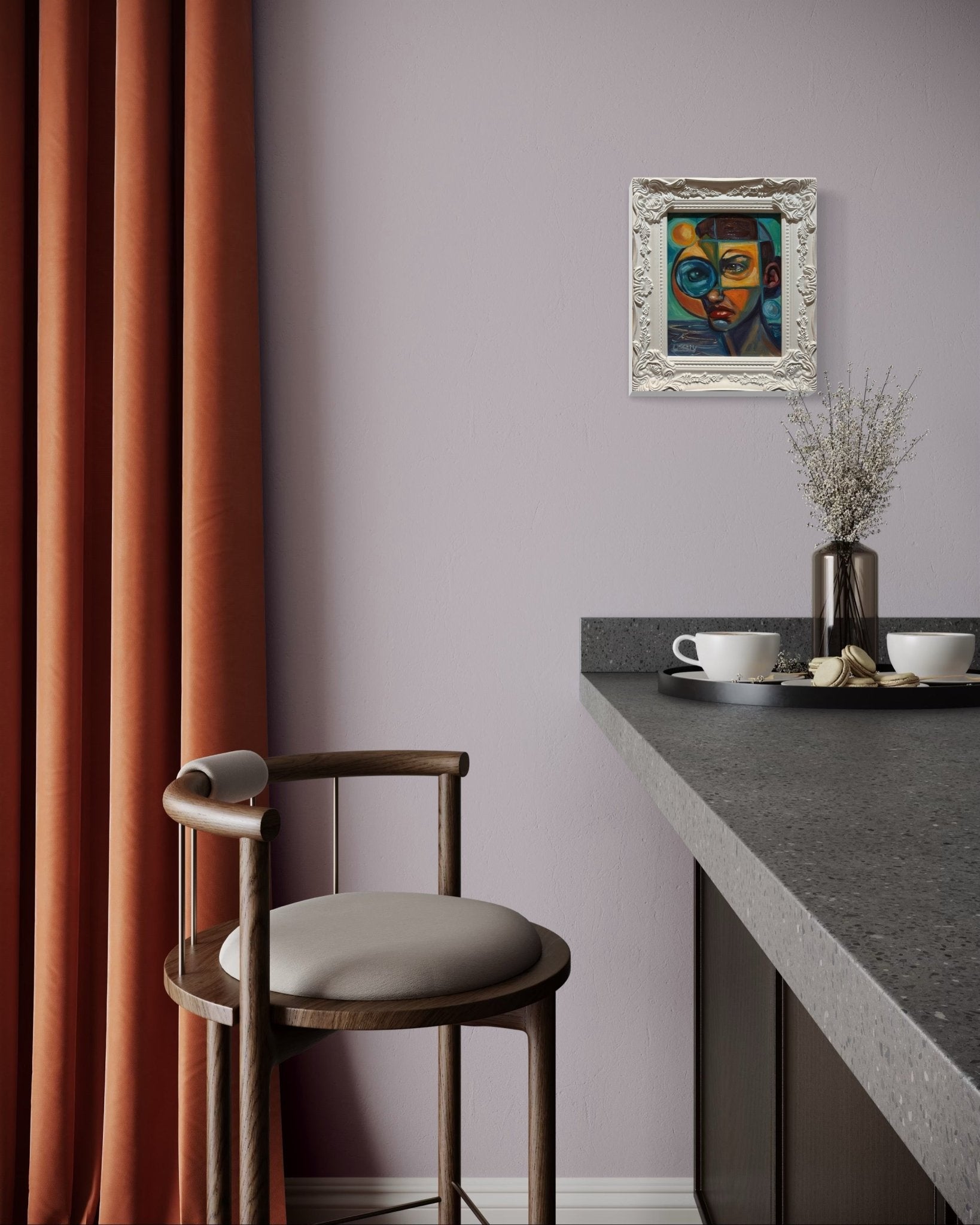 Through the Fractured Lens — Original 8x10 Oil Painting by David Ussery - David Ussery