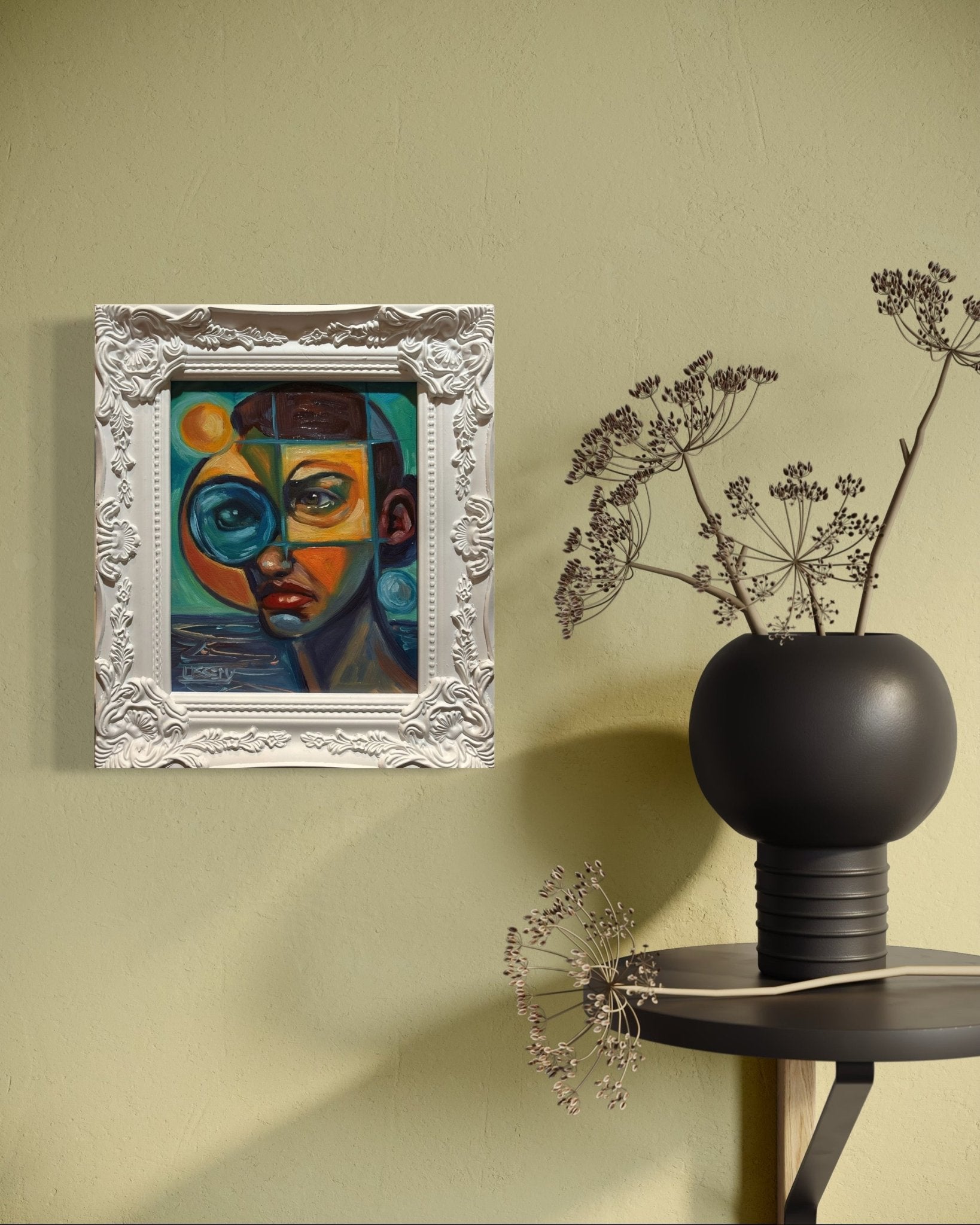 Through the Fractured Lens — Original 8x10 Oil Painting by David Ussery - David Ussery