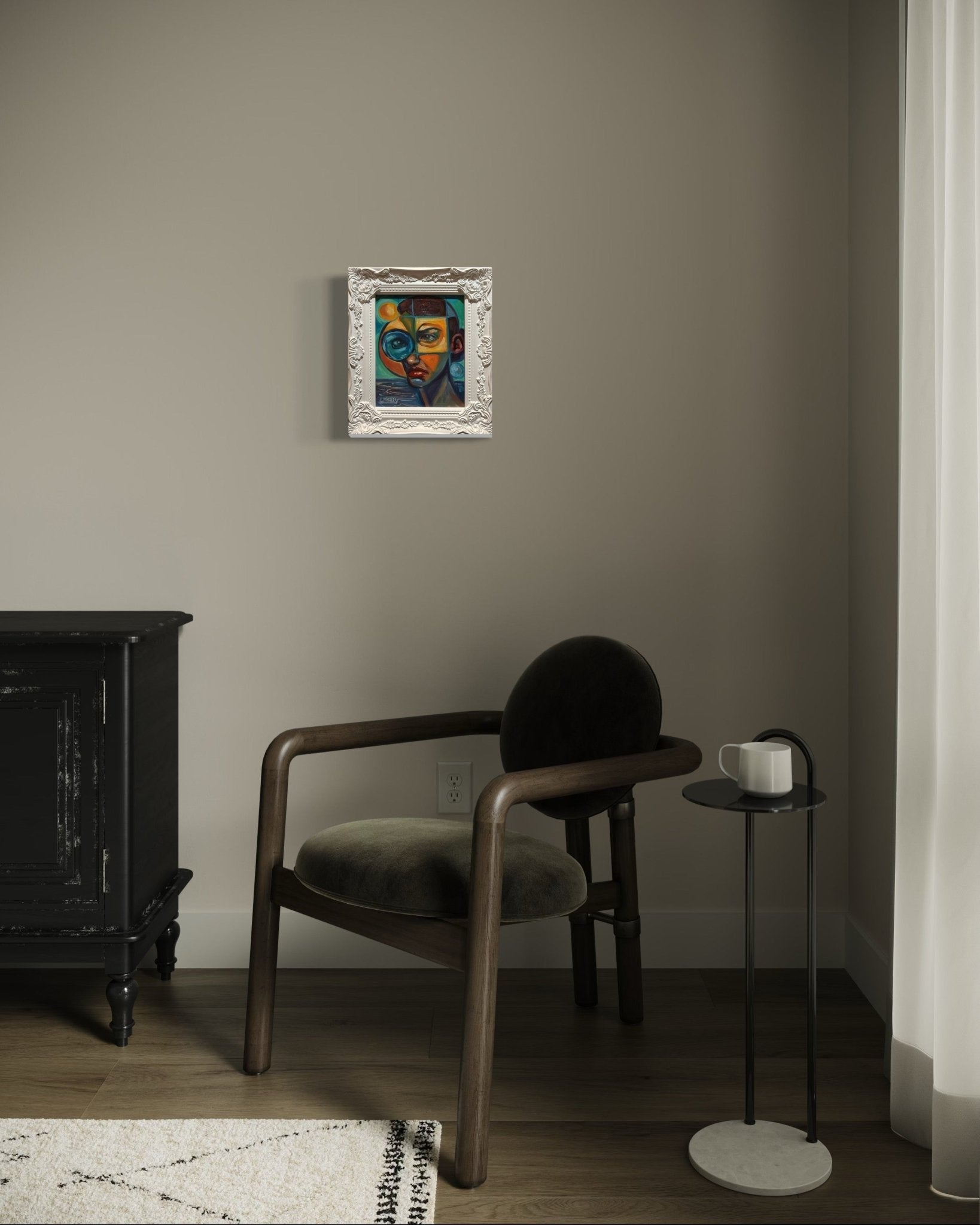 Through the Fractured Lens — Original 8x10 Oil Painting by David Ussery - David Ussery