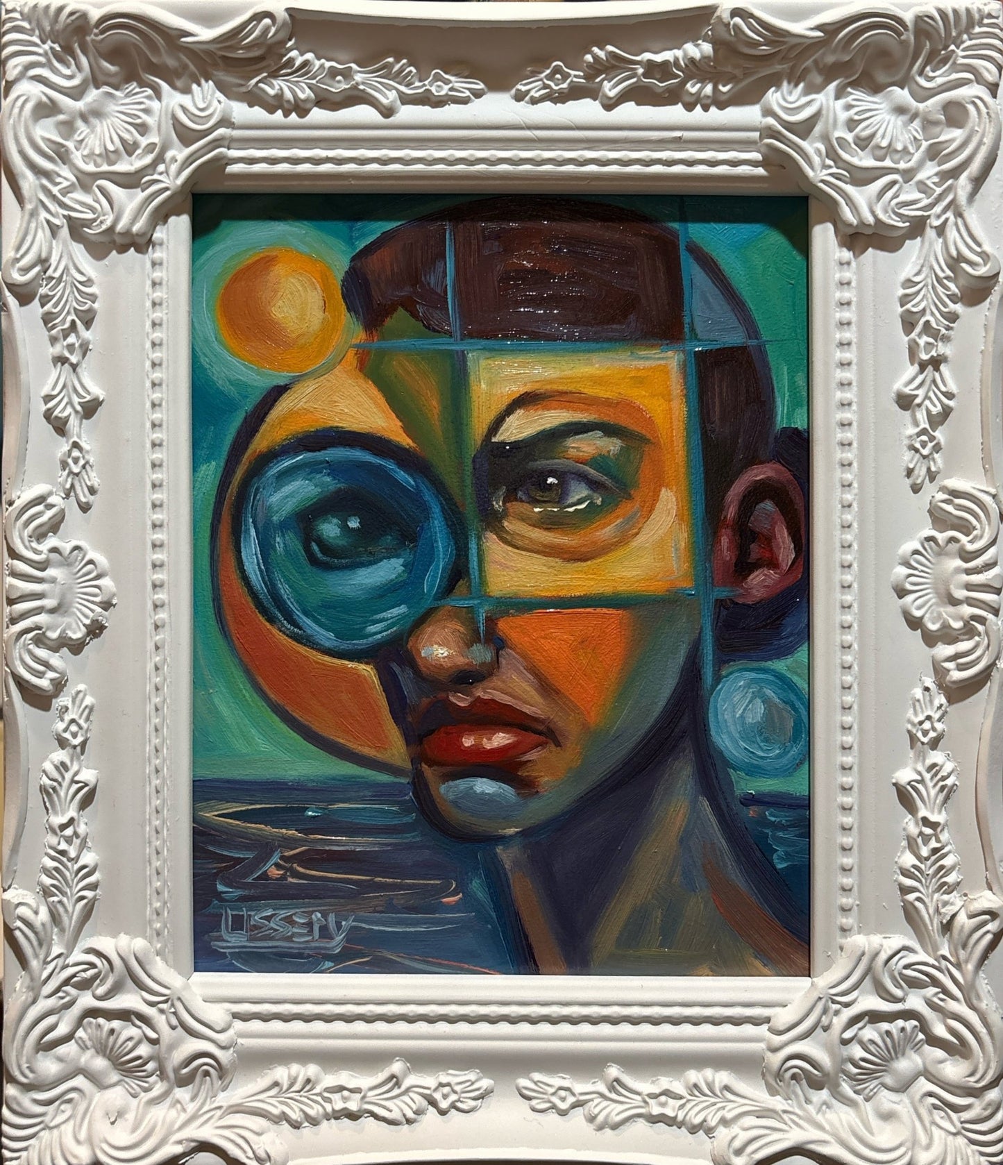 Through the Fractured Lens — Original 8x10 Oil Painting by David Ussery - David Ussery