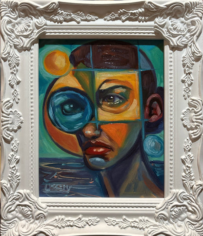 Through the Fractured Lens — Original 8x10 Oil Painting by David Ussery - David Ussery
