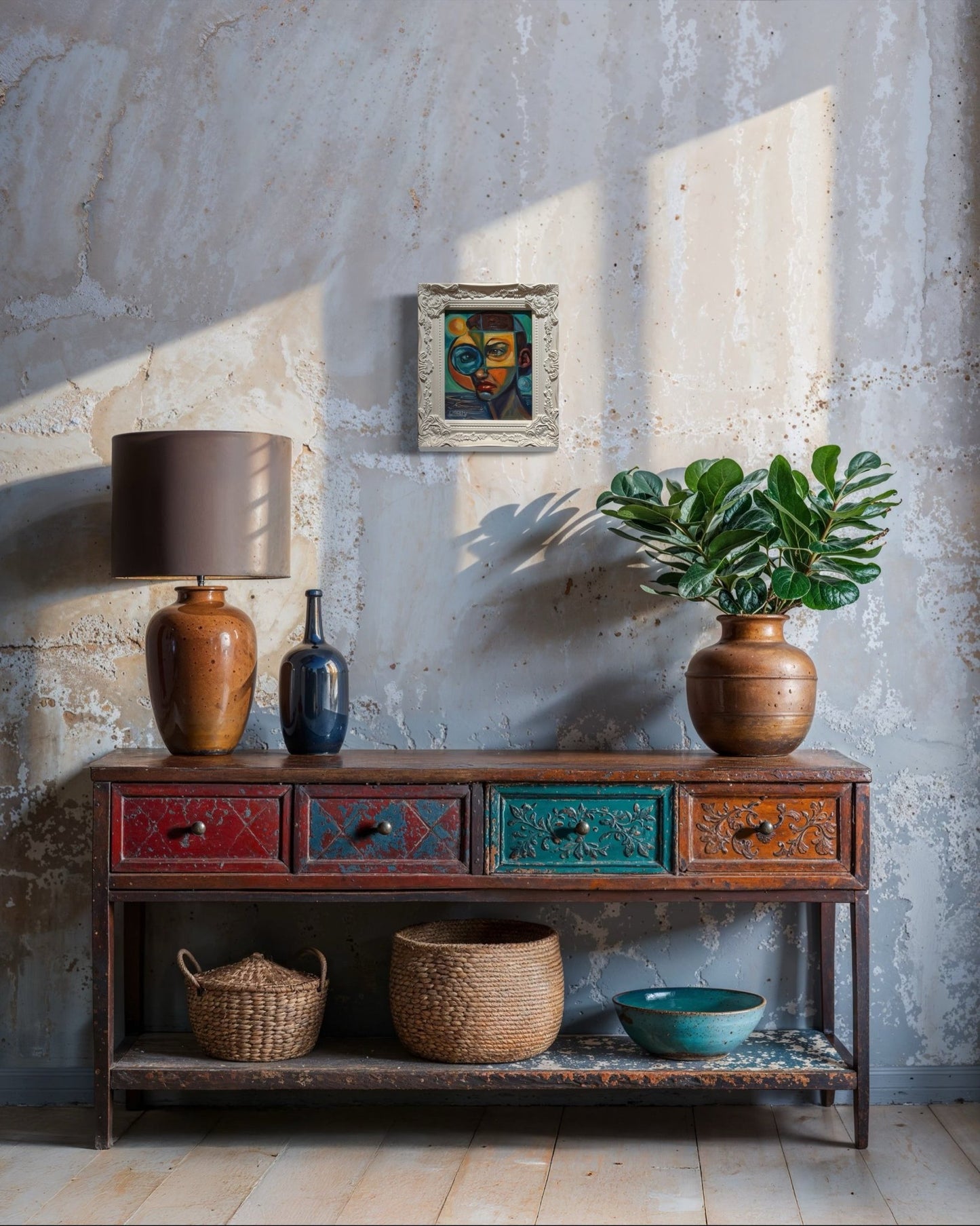 Through the Fractured Lens — Original 8x10 Oil Painting by David Ussery - David Ussery