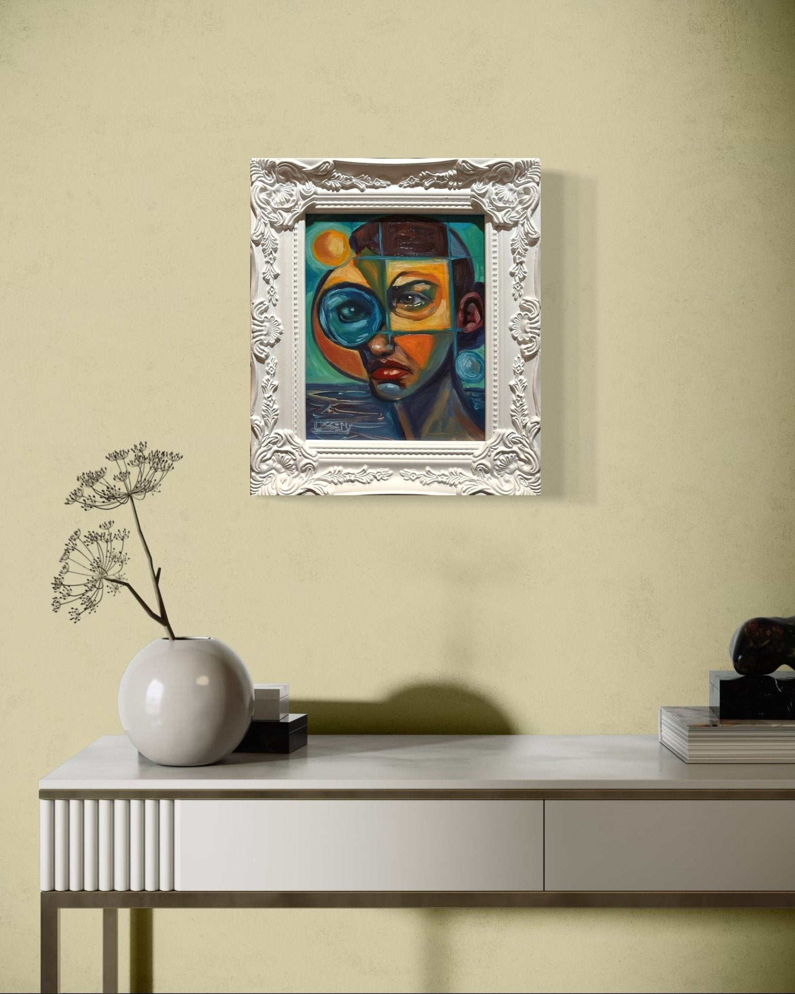 Through the Fractured Lens — Original 8x10 Oil Painting by David Ussery - David Ussery