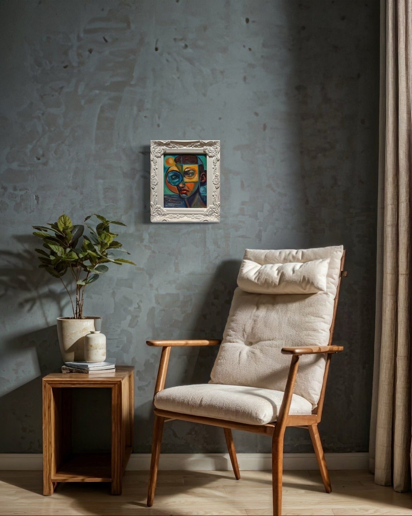 Through the Fractured Lens — Original 8x10 Oil Painting by David Ussery - David Ussery