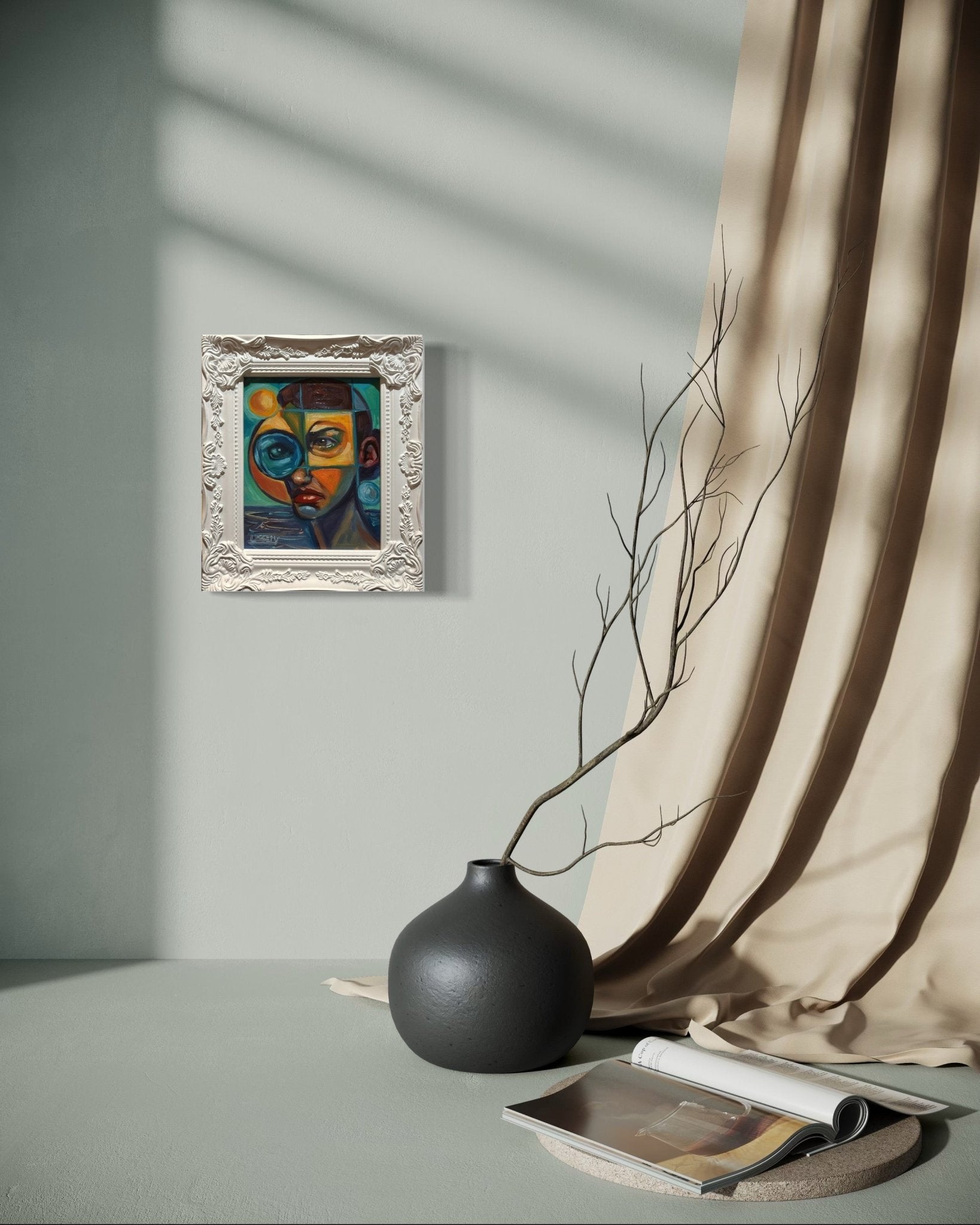 Through the Fractured Lens — Original 8x10 Oil Painting by David Ussery - David Ussery