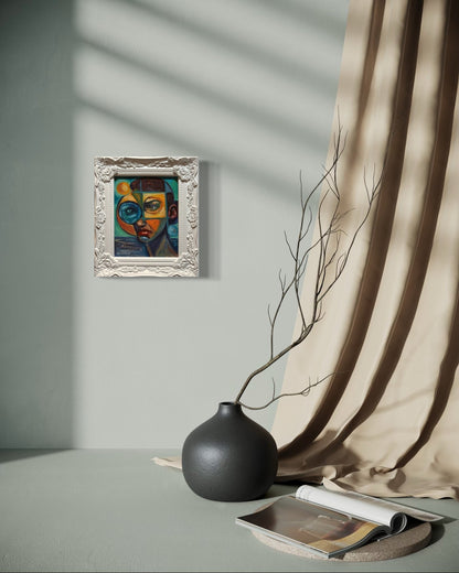 Through the Fractured Lens — Original 8x10 Oil Painting by David Ussery - David Ussery