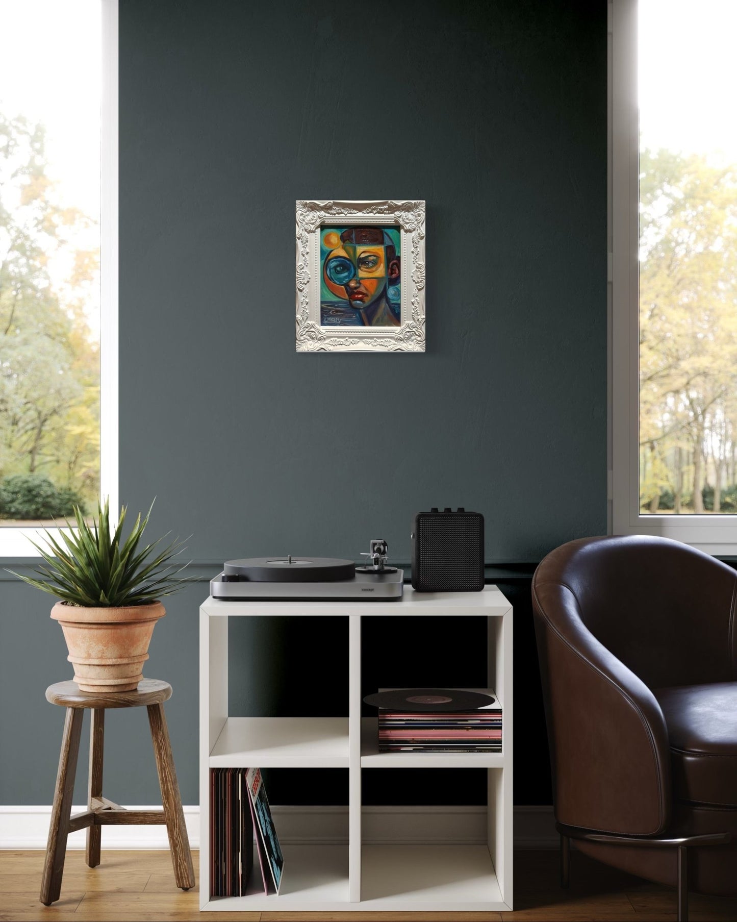 Through the Fractured Lens — Original 8x10 Oil Painting by David Ussery - David Ussery