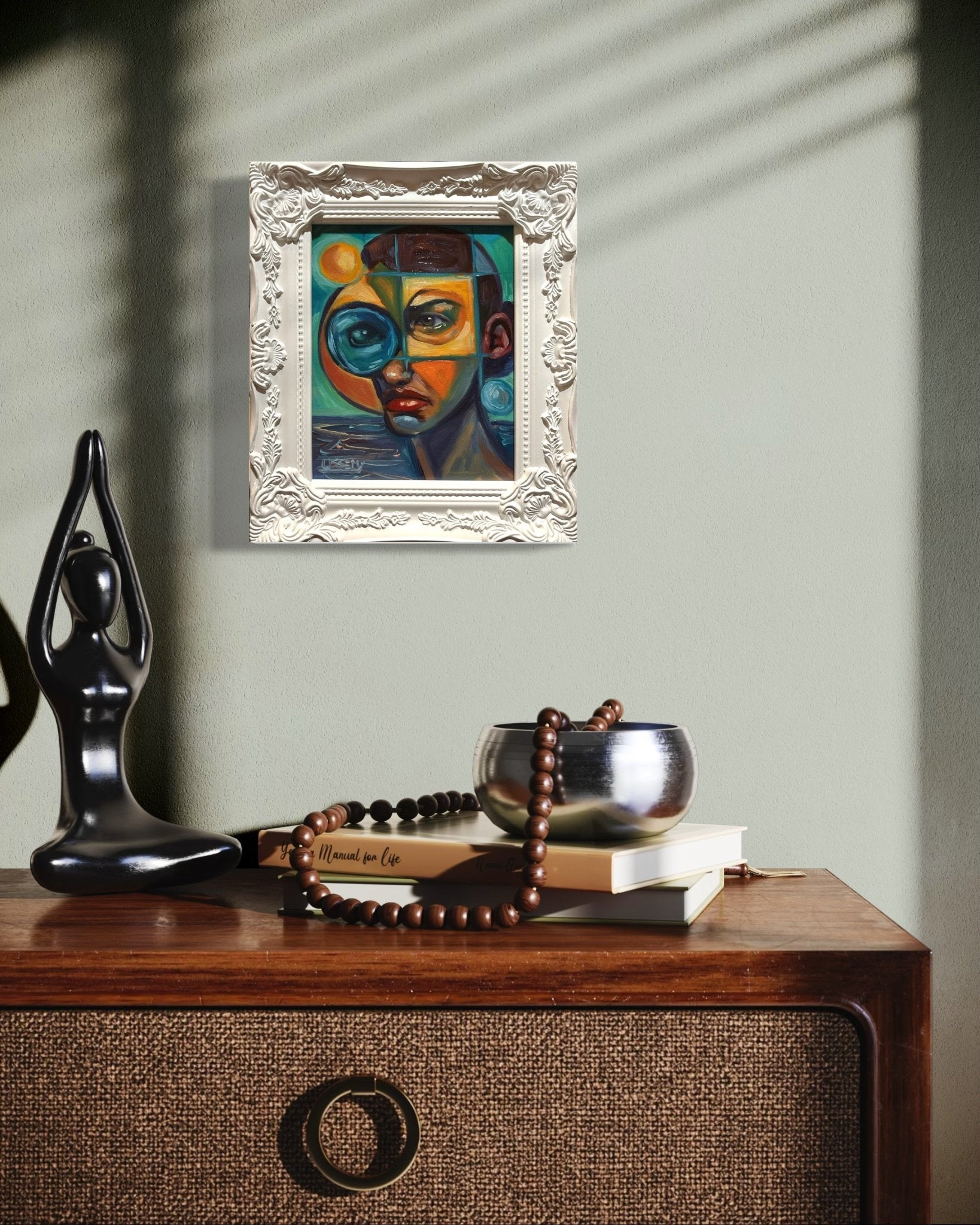 Through the Fractured Lens — Original 8x10 Oil Painting by David Ussery - David Ussery