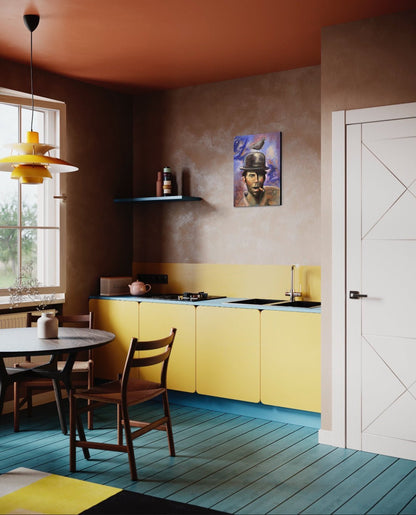 “Waits for it” A portrait of Tom Waits oil 18x24 - David Ussery