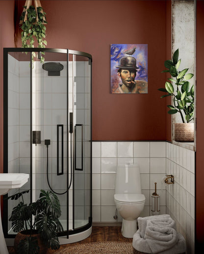 “Waits for it” A portrait of Tom Waits oil 18x24 - David Ussery