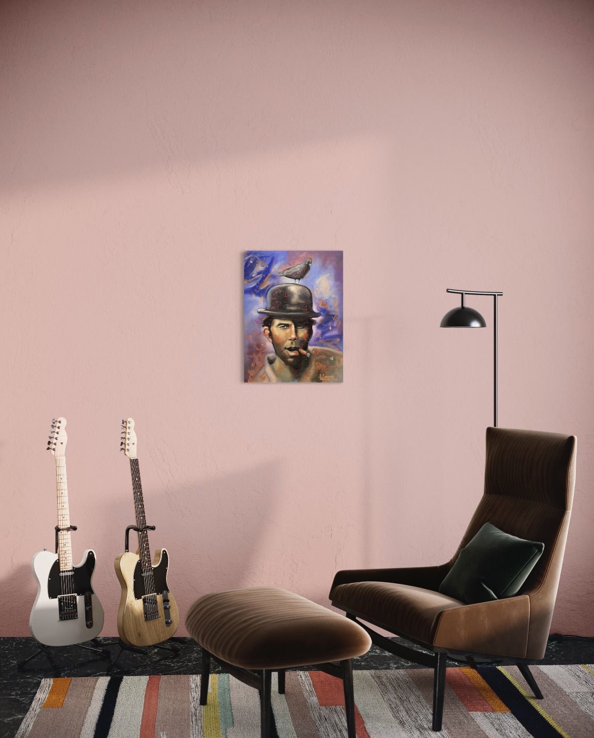 “Waits for it” A portrait of Tom Waits oil 18x24 - David Ussery