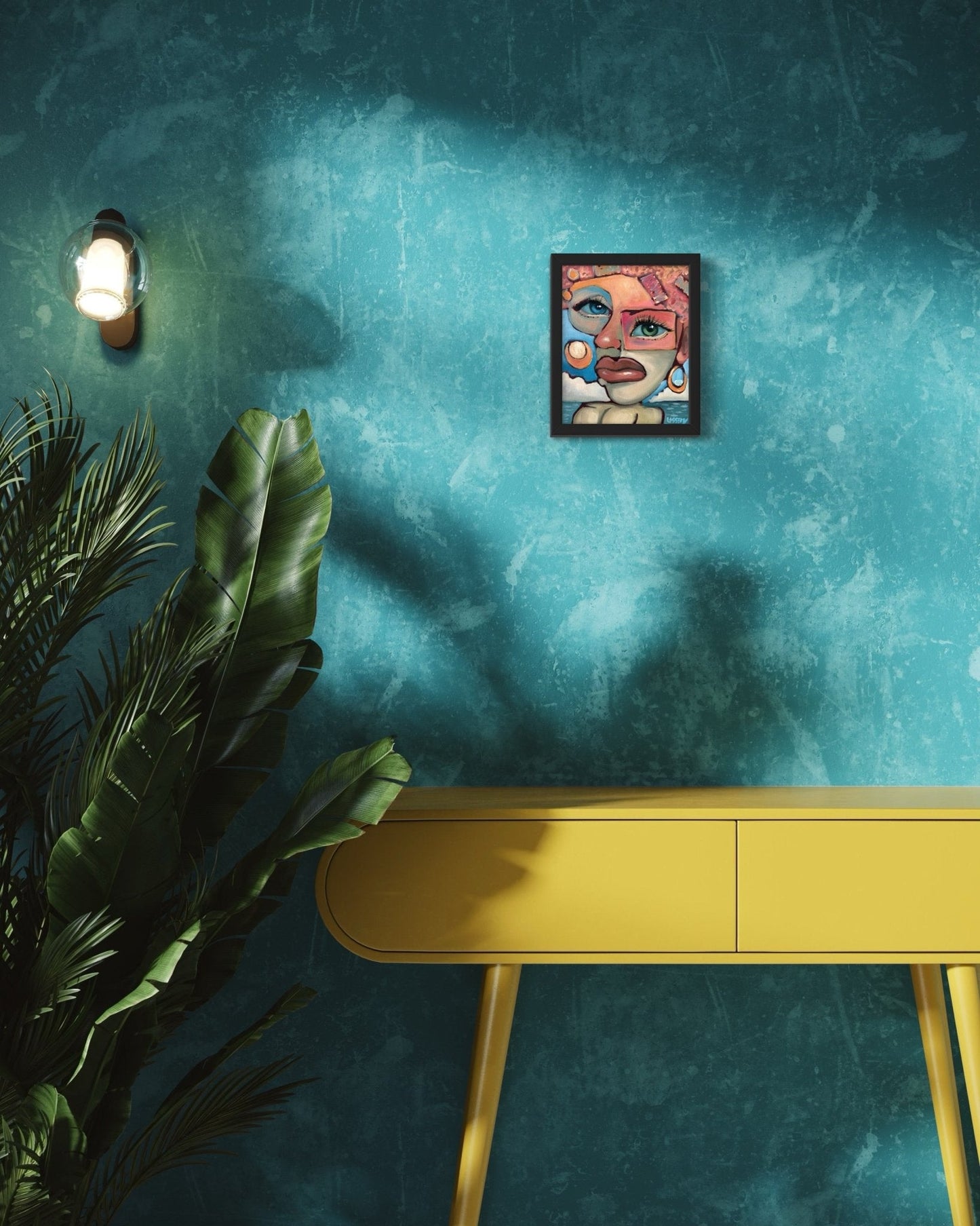 “Woman in Curls” oil 8x10 canvas panel. - David Ussery