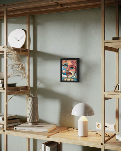 “Woman in Curls” oil 8x10 canvas panel. - David Ussery